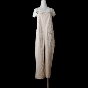 🌻 L，navajowhite cotton overalls